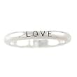 Narrow LOVE Stackable Band Ring in Sterling Silver in Sizes 5-10, #8108