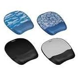 Fellowes Memory Foam Mouse Pad/Wrist Rest- Black (9176501)