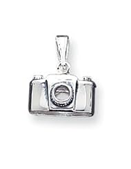 Sterling Silver Antiqued Camera Charm