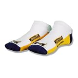 Michigan Wolverines Color Block No Show Socks - Footwear