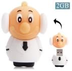 Astro Boy Dr. Elefun Shape Silicone USB2.0 Flash disk, Special for All Kinds of Festival Day Gifts (2GB)