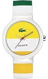Lacoste Sport Collection Goa Multi Color Stripe White Dial Unisex watch #2010530