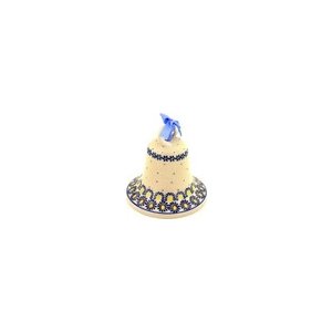 #!Cheap Boleslawiec Polish Pottery bell ornament H7751B pattern 171 made by Ceramika Artystyczna
