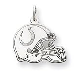 14K Indianapolis Colts White Gold Small Helmet Charm