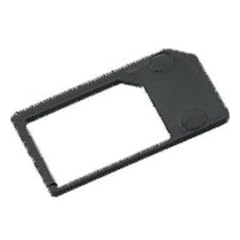 MicroSlM Adapter (Farbe: Schwarz) f�r lPhone 4 + lPad Mlcro SlM Karten zur Verwendung als normale SlM-Karte