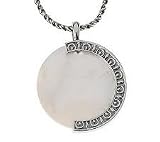 As Is_Attitudes By Renee Sterling Carved Circle Pendant