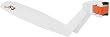SKS X-TRA DRY REAR FENDER DIRTBOARD POST MOUNT WHITE