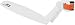 SKS X-TRA DRY REAR FENDER DIRTBOARD POST MOUNT WHITE