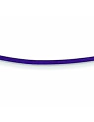 14K Gold 1.6mm 16in Violet Leather Cord Necklace 16 Inches