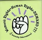 Women's Rights = Human Rights - Demand It! Pin