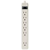 Multi-outlet & Power Strips: Phillips #105TV TV 6Out Strip/15
