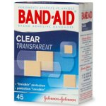 Band-Aid Brand Adhesive Bandages, Clear Transparent, 45-Count Assorted Sizes (Pack of 6)
