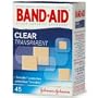 Band-Aid Adhesive Bandages, Clear Comfort-Flex, 45 Assorted Bandages