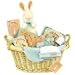 Fuzzy Pat the Bunny Gift Basket