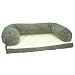 Caddis Pet Poly-Suede Beasley's Couch in Sage (Large, 30W X 40L X 12H)