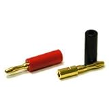 Impact Acoustics - Speaker connector - 12 AWG - banana (M) - black, red