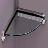 Tier Collection Corner Shelf, 12 x 12 Etched Gray