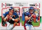 John Elway Tim Tebow Rc 2010 Topps Gridiron Lineage #Et Denver Broncos Rookie Football Card