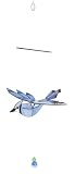 Bird Brain Glass Flapper Blue Jay