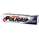 Super Poligrip Denture Adhesive Cream, Original, 2.4-Ounce Tubes (Pack of 4)