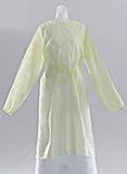 ^Classic Protection Gowns - Latex-Free Nursing Home Gowns, Yellow - Regular Size Min.Order is 1 CS ( 5 Bag / Case; 50 Each / Case; )