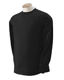 Fruit of the Loom 5.6 oz Cotton Long Sleeve T-shirt - Black - Small