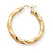 Jewelry : 14k Polished 4.25mm Twisted Hoop Earrings