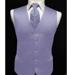 Tuxedo Vest - Satin, Color Peri-Winkle - Cool For this Year! - Includes Windsor Band Tie!