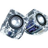 i.Sound Ice Crystal Clear Compact Speakers (Clear)