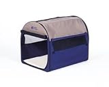 Petmate Portable Pet Home Inter-Medium Khaki/Navy (Khaki/Navy - Inter-Medium - 32''x22''x26'')
