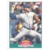 1989 Score Nolan Ryan Texas Rangers Baseball Card In Protective Display Case !!