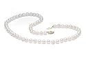 14K Yellow Gold 7-7.5mm Cultured Akoya Pearl Necklace