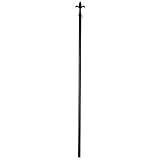 Evergreen Black Fleur de Lis Estate Flag Pole