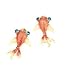 New Under the Sea Orange Carp Koi Gold Fish Goldfish Stud Earrings