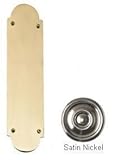 BRASS Accents A07-P0240-619 Palladian Push Plate 3 in. x 12 in. Satin Nickel