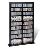 Prepac BMB-0800 Black Double Width Barrister Tower