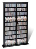 Prepac BMB-0800 Black Double Width Barrister Tower
