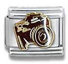Clearly Charming 35 MM Camera Scrapbook Italian Charm