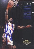 Loy Vaught, Los Angeles Clippers, 1994 Skybox Autographed Card