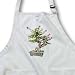Penjing Bonsai with Pink Flowers - Medium Length Apron With Pouch Pockets 22w X 24l