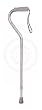 Off Set Handle Silver Cane