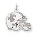 14K White Gold New Orleans Saints Large Helmet Charm - NF1236W