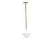 Faithfull Stainless Edging Iron - Wooden Handled