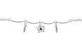 Sapphire Blue Gem BUTTERFLY and CHARM Dangle Belly Chain