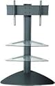 Peerless Fst550P 26-Inch50-Inch Stand With 2 Smoked Glass Shelves (Black)