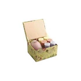 Candle Gift Box Hannah By Candle Gift Box Hannah - Box Set Contains One Ylang Ylang And Sandalwood Medium Frosted Vase & Six Votives Featuring Ylang Ylang And Sandalwood & Lemongrass And Bergamot & Gardenia Musk