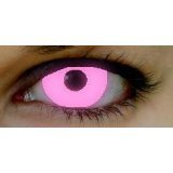 Funkyeyes UV Pink fashion contact lenses, case and cleaner saline solution