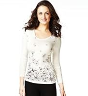 Heatgen™ Long Sleeve Floral Print Thermal Top