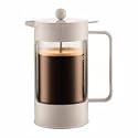Bodum Bean Coffee Maker 34oz Double Wall 8 Cup Off White