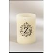 Monogram LED BlowOut Wax Candle with Lightbulb Wick - Z